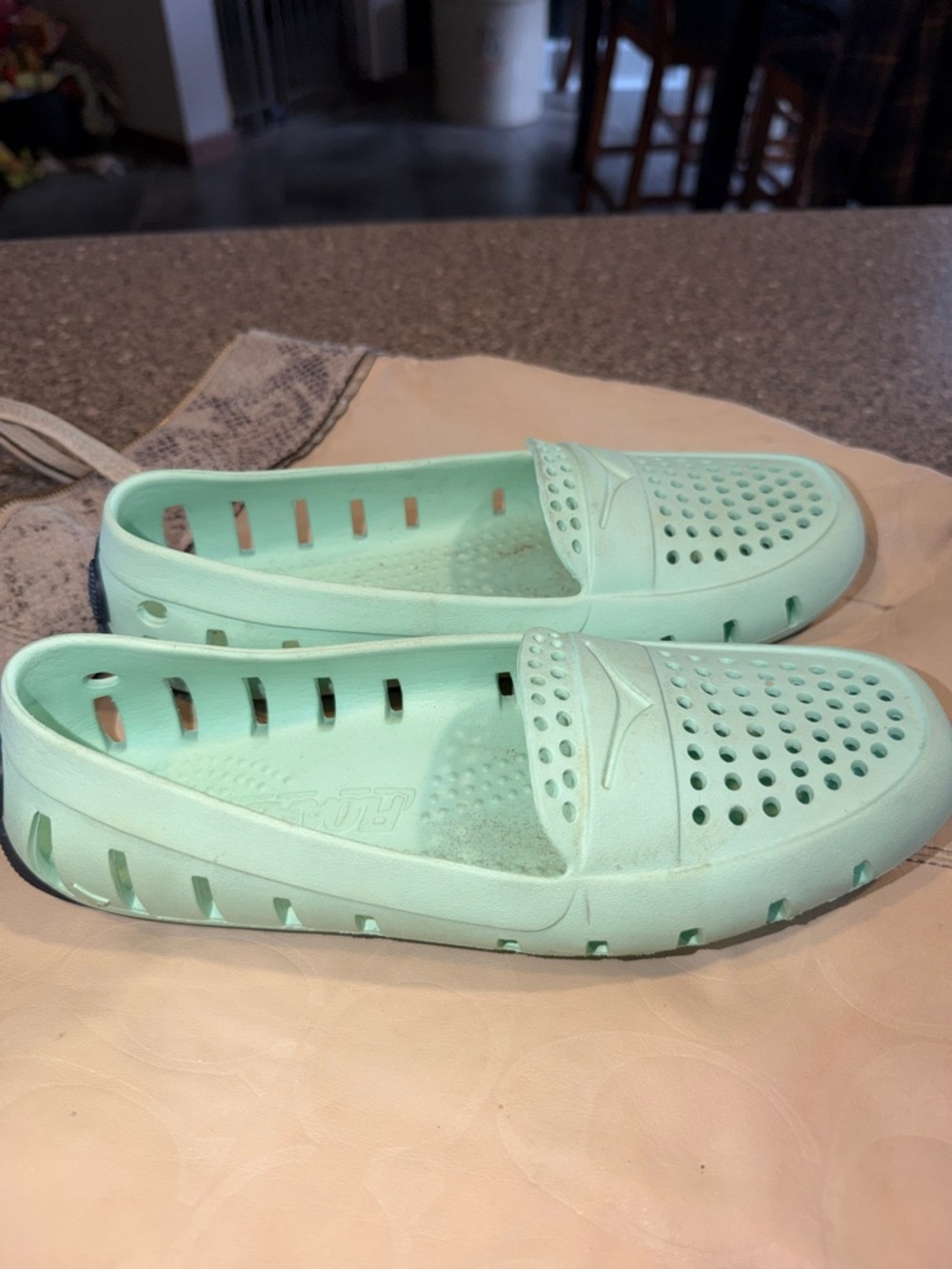 Floafers Women’s Mint Green Slip-On Water Shoes